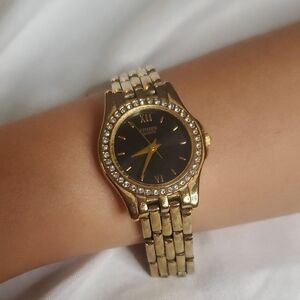 Citizen Gold and Black Watch